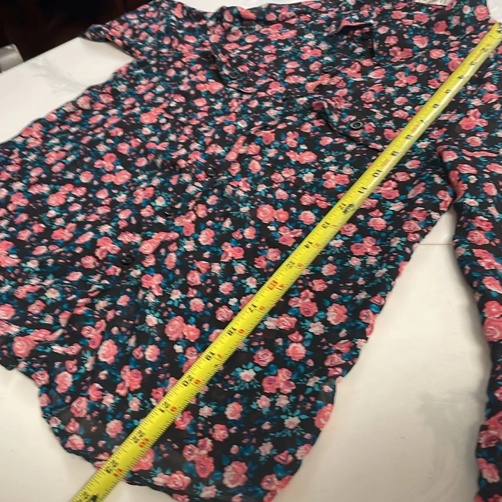Active Floral Print Blouse Perfect Shirt - Picture 10 of 13